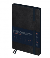 Ежедневник датированный 2026г., А5, 176л., мягкий переплет, кожзам, BG "Personality. Onyx", графитов купить ЦИТ Ежедневник датированный 2026г., А5, 176л., мягкий переплет, кожзам, BG "Personality. Onyx", графитов фото