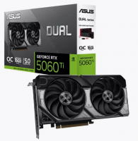 Видеокарта PCI-E 16Gb ASUS NV DUAL-RTX5060TI-O16G 128bit GDDR7 2602/28000 HDMI/3xDP HDCP RTL купить ЦИТ Видеокарта PCI-E 16Gb ASUS NV DUAL-RTX5060TI-O16G 128bit GDDR7 2602/28000 HDMI/3xDP HDCP RTL фото
