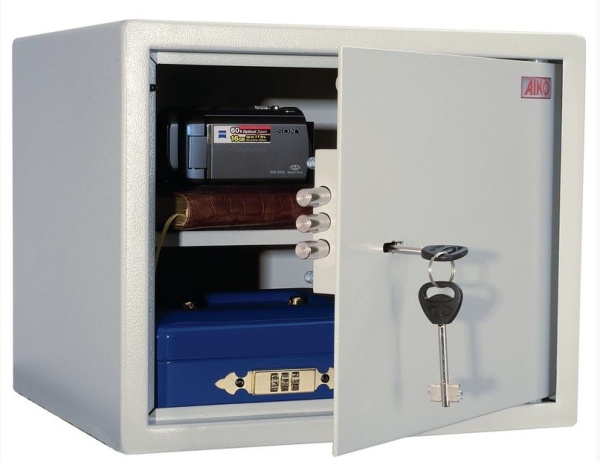 Сейф офисный (мебельн.) AIKO "Т40" (в400*ш400*г356мм;19кг),кл.замок купить ЦИТ Сейф офисный (мебельн.) AIKO "Т40" (в400*ш400*г356мм;19кг),кл.замок фото