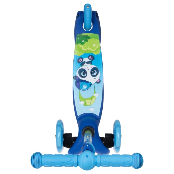 Самокат-кикборд CITY-RIDE CR-S4-05PBB телескопический руль металл, колеса PU 120/76 со светодиодами, купить ЦИТ Самокат-кикборд CITY-RIDE CR-S4-05PBB телескопический руль металл, колеса PU 120/76 со светодиодами, фото