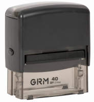 Штамп самонаборный 6-строчный, оттиск 59х23 мм, синий без рамки, GRM 40, КАССА В КОМПЛЕКТЕ, 11600004 фото