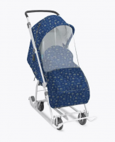 Санки-коляска Ника Наши детки 3-1К принт северный НДТ3-1К/1 фото