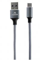Кабель USB - Type-C "Maverick" C1 1,2м текстиль/металл, серый купить ЦИТ Кабель USB - Type-C "Maverick" C1 1,2м текстиль/металл, серый фото