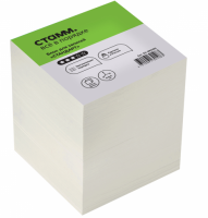 Блок для записей СТАММ "Стандарт", 9*9*9см, белый фото