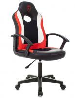 Кресло игровое Zombie 11LT черный/красный эко.кожа/ткань крестов. пластик ZOMBIE 11LT RED  фото