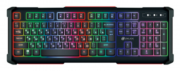 Клавиатура Oklick 717G BLACK DEATH черный/серый USB Multimedia for gamer LED фото