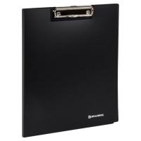 Папка-планшет BRAUBERG Стандарт, А4 (310х230мм), с прижимом и крышкой, пластик, черная, 0,9мм,221646 фото