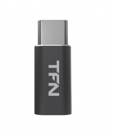 Переходник TFN microUSB->Type-C, серый (TFN-AD-MICUSBC) фото