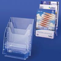 Подставка настенная для рекламных материалов ВЕРТИКАЛЬНАЯ (290х215х32 мм), А4, 3 отделения, прозрачн купить ЦИТ Подставка настенная для рекламных материалов ВЕРТИКАЛЬНАЯ (290х215х32 мм), А4, 3 отделения, прозрачн фото