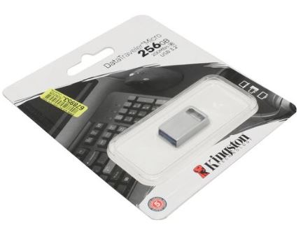 USB флеш-накопитель 256GB Kingston DataTravele Micro G2 металл USB 3.2  (DTMC3G2/256GB) фото