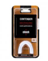 Капа одночелюстная Clinch Contender Triple Layer Mouthguard бело-серебристая (размер Senior) C513 фото