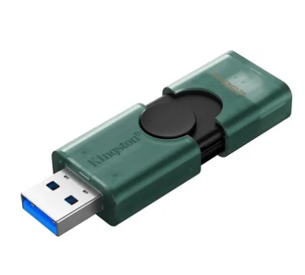 USB флеш-накопитель 256GB Kingston DataTraveler Duo G2 зел/черн USB3.0 (DTDEG2/256GB) фото