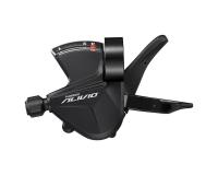 Шифтер Shimano Alivio, M3100, левый, 3 скорости, индикатор, трос 1800мм, черный,ASLM3100LB фото