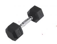 Гантель обрезиненная STARFIT DB-301  5 кг, черная фото