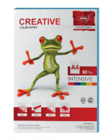Бумага Creative color (Креатив) А4, 80г/м, 100 л. интенсив голубая, БИpr-100г, ш/к 45254 фото