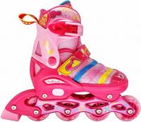 Роликовый коньки Tech Team Maya Set н-р (роликовые коньки  защита, шлем ) р.30-33 S розовый фото