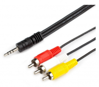 Кабель GEPLINK АТ1006 1.0 m mini-Jack3.5 - 3RCA фото