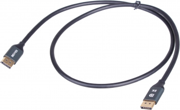 Кабель Ultra HD DisplayPort (m) DisplayPort (m) 1м черный пакет  фото