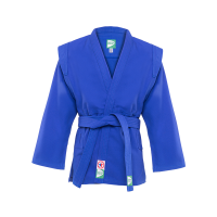 Куртка для самбо Green Hill JS-302, пл-ть 380гр/м2, синий, р.4/170 купить ЦИТ Куртка для самбо Green Hill JS-302, пл-ть 380гр/м2, синий, р.4/170 фото