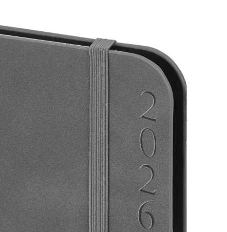 Ежедневник датированный 2026 А5 163х218мм BRAUBERG Note, под кожу, держ д/ручки, серый, 117519 фото