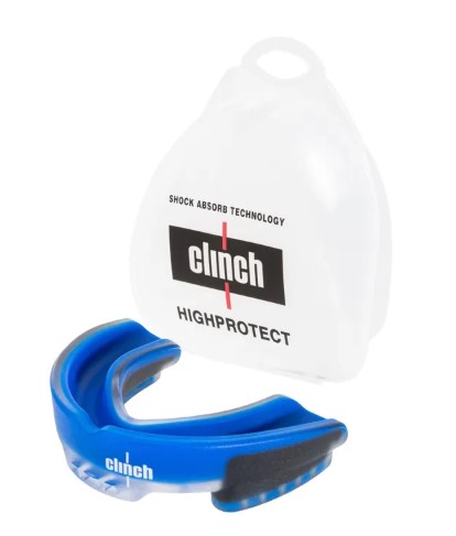Капа одночелюстная Clinch Contender Triple Layer Mouthguard сине-черная (размер Senior) C513  фото