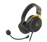 Наушники с микрофоном A4Tech Bloody M590i USB желтый/серый  фото