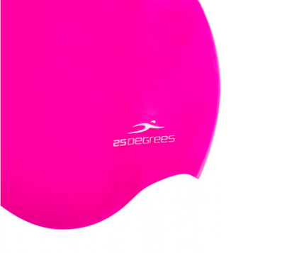 Шапочка для плавания 25DEGREES Diva Pink 25D21007J, силикон, подростковый, для длинных волос фото