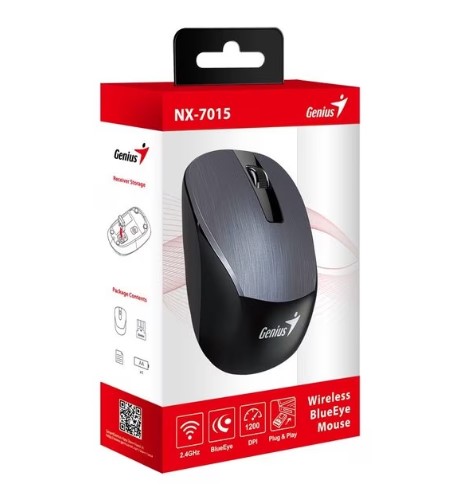 Мышь Genius NX-7015 Grey беспроводная  фото
