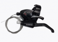 Шифтер Shimano Tourney ST-EF41 с ручкой тормоза левый 3 cкоростей, с тросом 1800мм фото