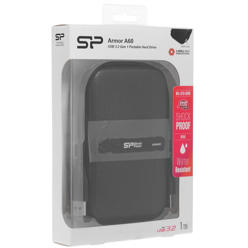 Внешний жесткий диск Siliсon Power USB 3.0 1Tb  Armor A60 SP010TBPHDA60S3A 2.5" Черный фото