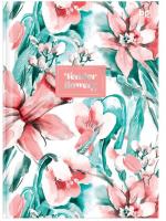 Бизнес-блокнот А5, 120л., евроформат, BG "Tender flowers", матовая ламинация, тиснение фольгой фото