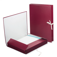 Папка архивная с жесткими клапанами OfficeSpace, покрытие БВ, с 4 завязками, ширина корешка 30мм, 15 фото