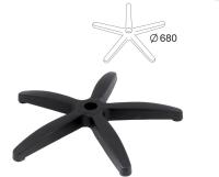 Пятилучие для кресла, нагрузка до 120 кг., диаметр 680мм., пластиковое, 531483 фото