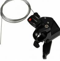 Шифтер MicroShift , TS71, правый, 9 скоростей, индикатор, трос 2050мм, черный TS71-9 фото