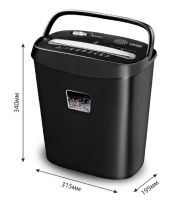 Шредер Cactus CS-SH-P4 черный (секр.P-4)/фрагменты/8лист./15лтр./скрепки/скобы/пл.карты  купить ЦИТ Шредер Cactus CS-SH-P4 черный (секр.P-4)/фрагменты/8лист./15лтр./скрепки/скобы/пл.карты  фото