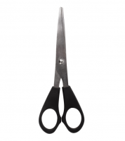 Ножницы STAFF 140мм, чёрные, 235458 фото