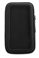 Держатель телфона TRIX, 85x145mm, крепление на руль, закрытый, силиконовая вставка для экрана, черны фото