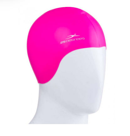 Шапочка для плавания 25DEGREES Diva Pink 25D21007J, силикон, подростковый, для длинных волос фото