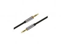 Аудиокабель EXPLOYD EX-K-476 AUX Jack3,5mm(M) - Jack3,5mm(M) 1M SONDER круглый черный фото