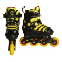 Роликовый коньки Tech Team Maya Set н-р (роликовые коньки  защита, шлем ) р.30-33 S чёрный фото