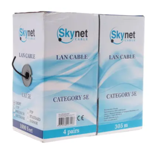 Кабель внешний UTP 5E level медь 305м SkyNet Light CSL-UTP-4-CU-OUT фото