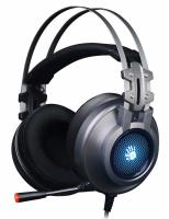 Игровые наушники с микрофоном A4 Bloody G525 серый фото