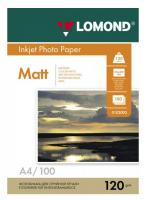 Фотобумага Lomond 0102003 A4/120г/м2/100л./белый матовое для струйной печати фото