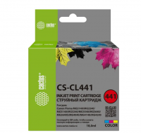 Картридж струйный Cactus CS-CL441 CL-441 многоцветный (18мл) для Canon PIXMA MG2140/ MG3140 с чипом  фото