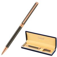 Ручка подарочная шариковая GALANT ASTRON BRONZE, корпус мет., детали роз.золото, 0,7мм, синяя,143524 фото