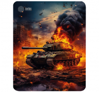 Коврик для мыши Cactus Burning tank рисунок 300x250x3мм (CS-MP-D04M) фото