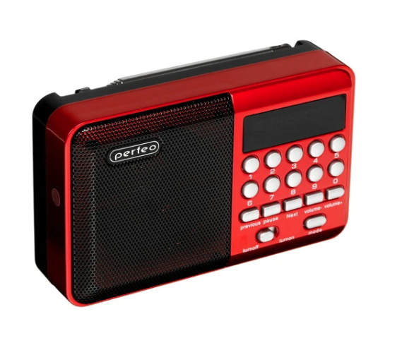 Радиоприемник PERFEO (PF-A4871) PALM - красный фото