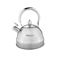 Чайник со свистком KELLI KL-4324 3л, нерж. купить ЦИТ Чайник со свистком KELLI KL-4324 3л, нерж. фото