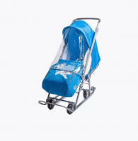 Санки-коляска "Disney-baby 1" 101 Далматинец голубой DB1/4 фото