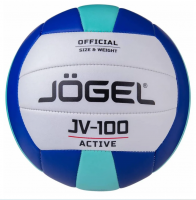 Мяч волейбольный Jögel JV-100, синий/мятный купить ЦИТ Мяч волейбольный Jögel JV-100, синий/мятный фото